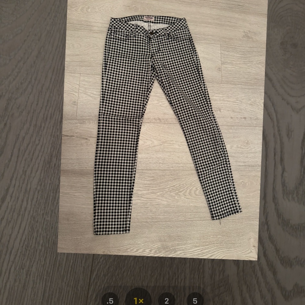 Guess Black and White Checkered Jeggings